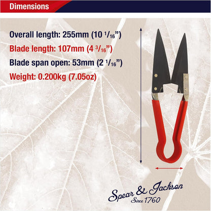 Razorsharp Compact Topiary Shears for Garden Topiary and Bonsai Care, Ergonomic Lightweight Precision Pruning Shears