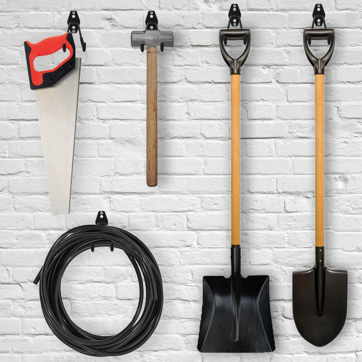 6 Pack Garage Hooks Heavy Duty - Supports 100 lbs