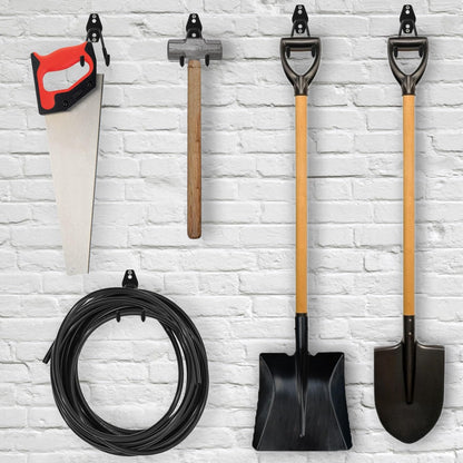 6 Pack Garage Hooks Heavy Duty - Supports 100 lbs