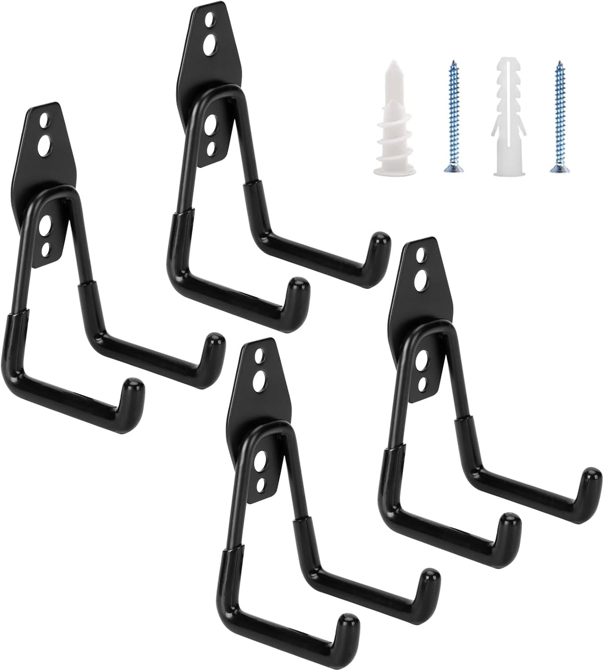 6 Pack Garage Hooks Heavy Duty - Supports 100 lbs
