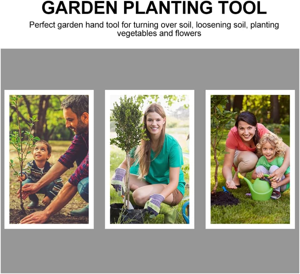 Stainless Steel Garden Hoe 15.27X7.87In Heavy Duty Outdoor Gardening Tool for Weeding Digging Loosening Soil and Transplanting
