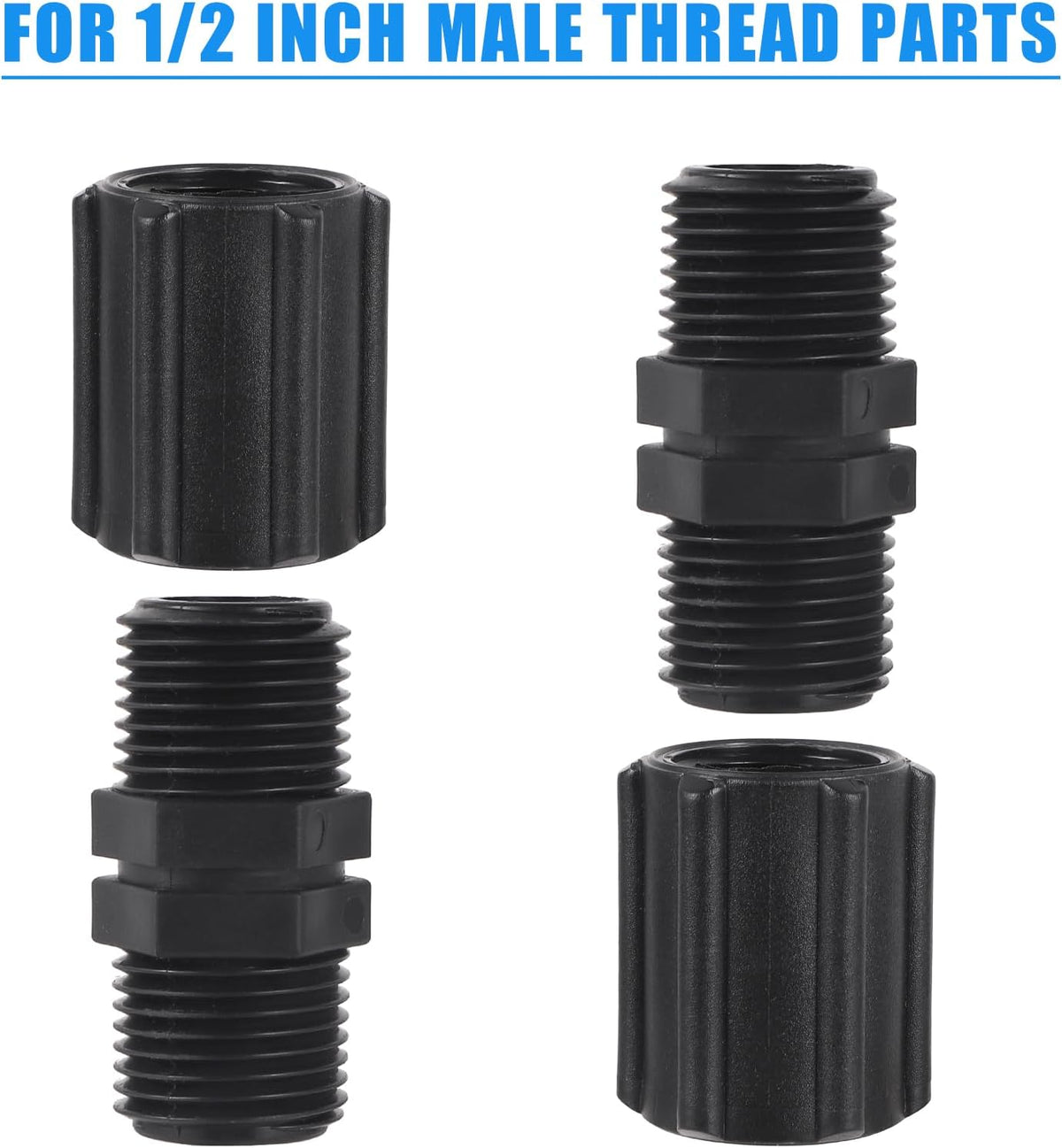 6Pcs 1/2 Inch Male to Female Sprinkler Extensions