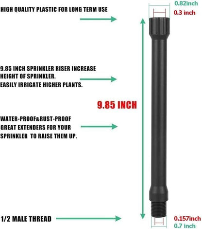 6Pcs 1/2 Inch Male to Female Sprinkler Extensions