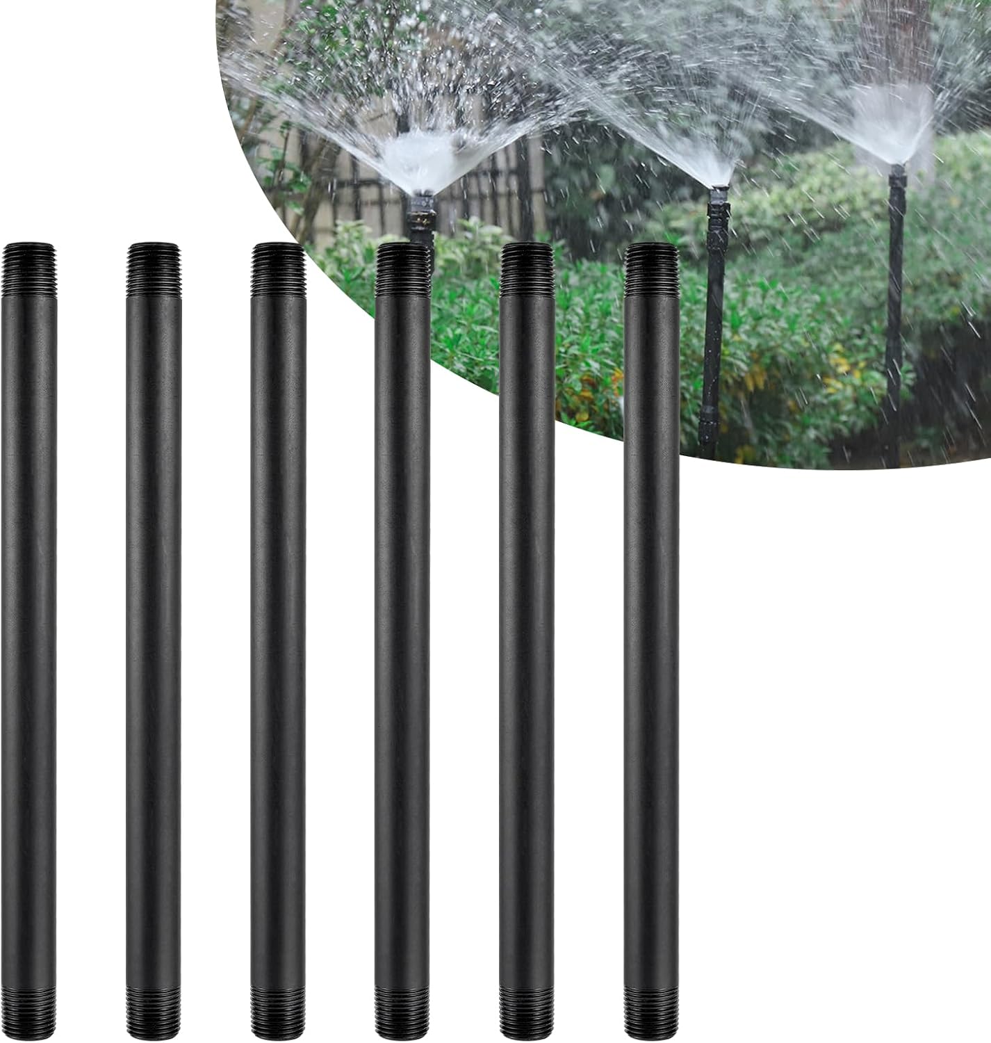 6Pcs 1/2 Inch Male to Female Sprinkler Extensions