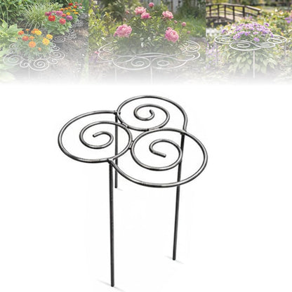 Metal Plant Support Ring for Garden,2026 New Peony Cages Stand,Decorative Grow Through Rings, Stackable Houseplant Stake, Dahlia Cage,Outdoor Orchid Clip Flower Support Frame