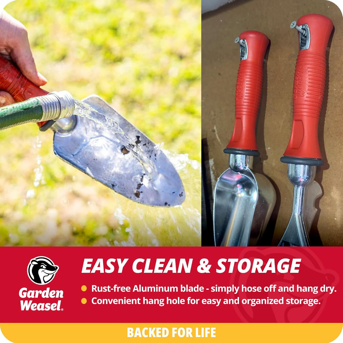 Multi-Use Transplanter Trowel for Digging Planting Weeding