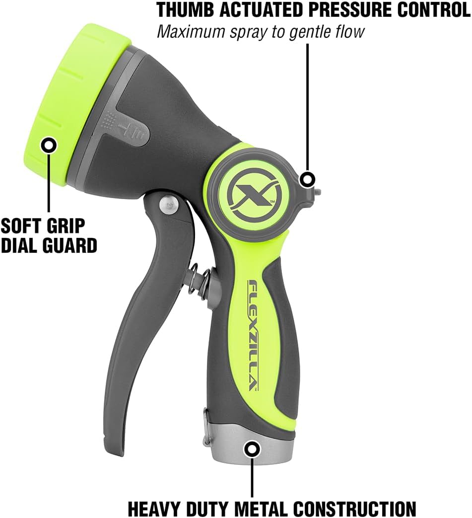 Heavy Duty Pistol Grip Garden Hose Nozzle Sprayer with Comfortable Grip & Durable Construction