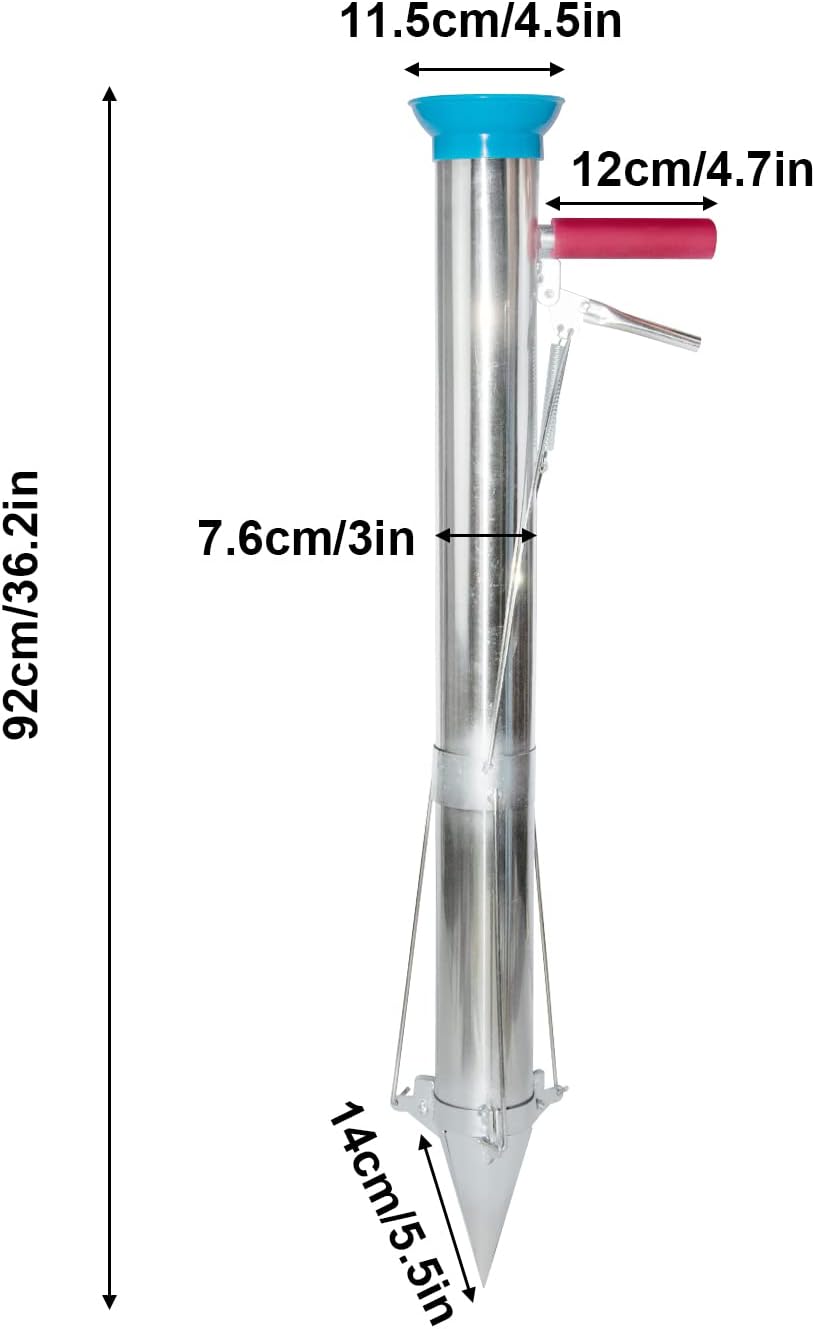 Seedling Transplanter Long Handled Bulb Planter Tools Stainless Steel
