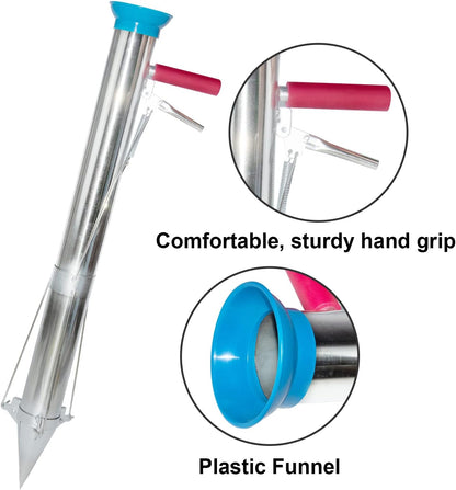 Seedling Transplanter Long Handled Bulb Planter Tools Stainless Steel
