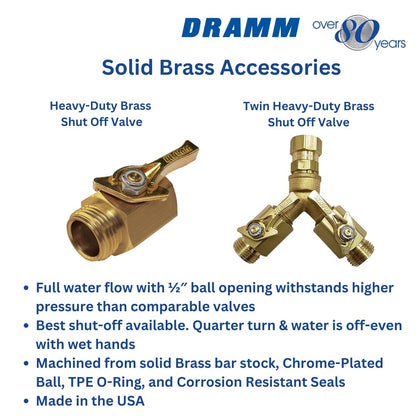 12353 Heavy-Duty Brass Shut-Off Valve
