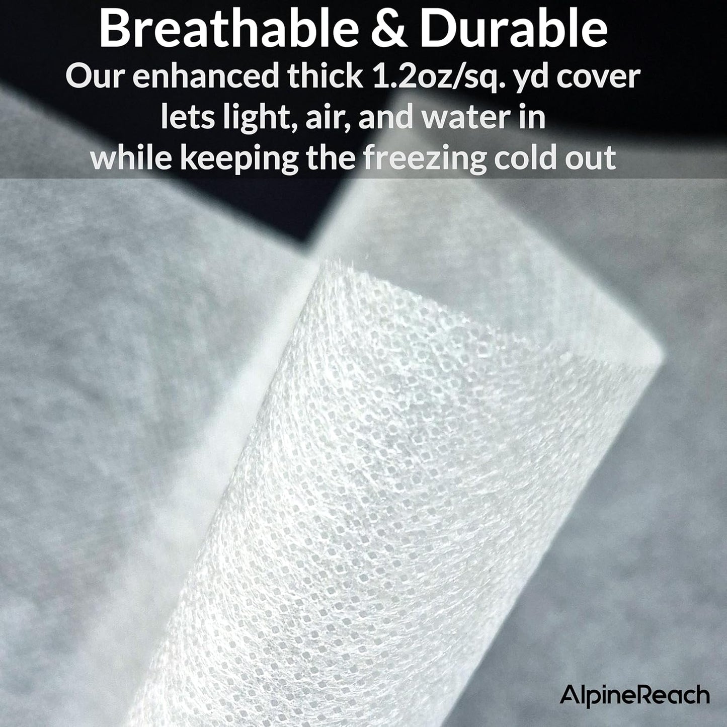 Plant Covers Frost & Sun Protection 10 x 30 ft - Thick 1.2 oz/yd² Freeze Blanket to Low 28 °F Temperatures Floating Row, Garden Fabric Material, Protect in Winter Cold, Gardening Down