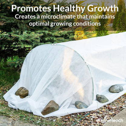 Plant Covers Frost & Sun Protection 10 x 30 ft - Thick 1.2 oz/yd² Freeze Blanket to Low 28 °F Temperatures Floating Row, Garden Fabric Material, Protect in Winter Cold, Gardening Down
