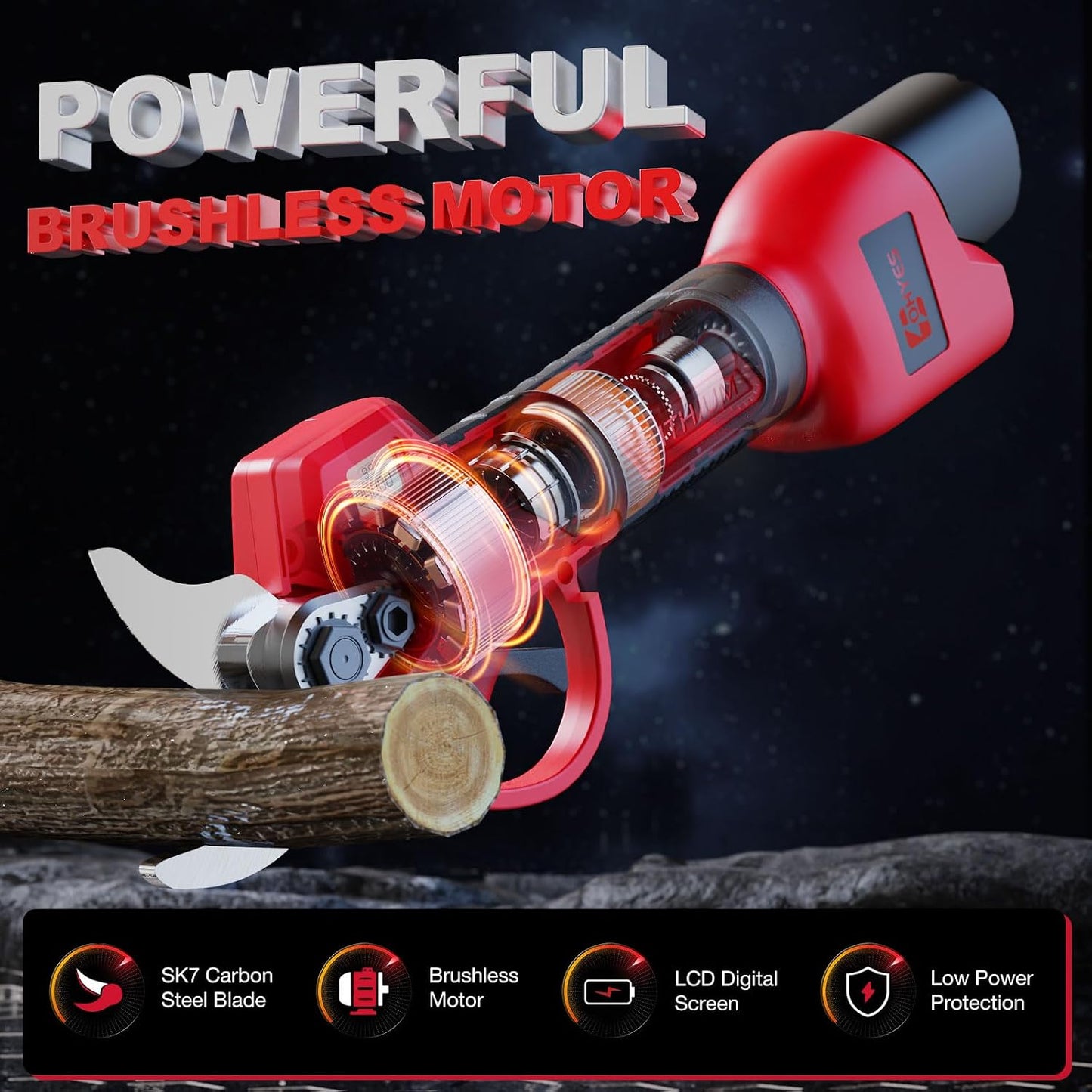 Pruning Shears Max 1.2IN Fit for Milwaukee 12V Battery