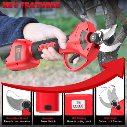 Pruning Shears Max 1.2IN Fit for Milwaukee 12V Battery
