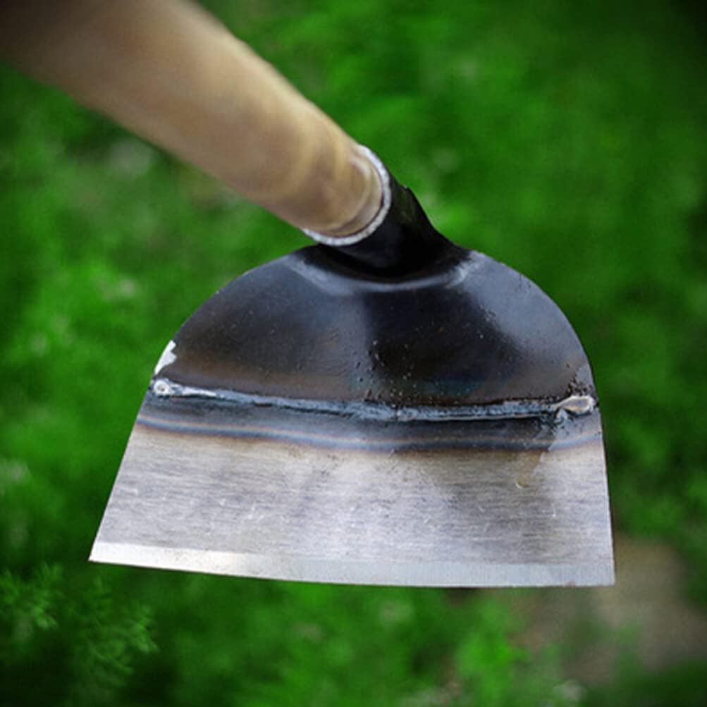 Heavy Duty Garden Hoe Tool Solid Steel Hand Hoe for Weeding Digging Soil Loosening and Planting in Backyard and Farm