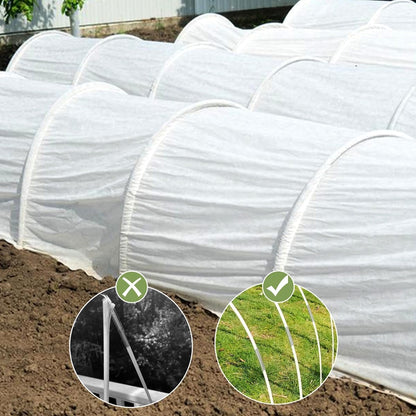 Greenhouse Hoops 20pcs, Garden Hoops for 1-3.5ft Wide Raised Bed, 5 Sets of 5.6ft Long Super Bendable Fiberglass Support Frame, Small Garden Tunnel for Row Cover (S Size)