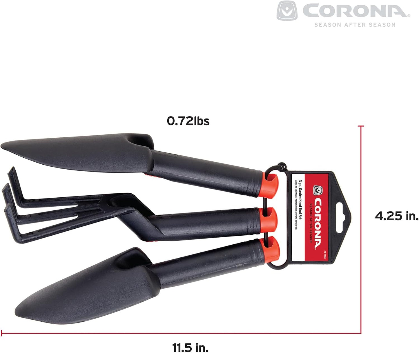 3-Piece Garden Hand Tools Set