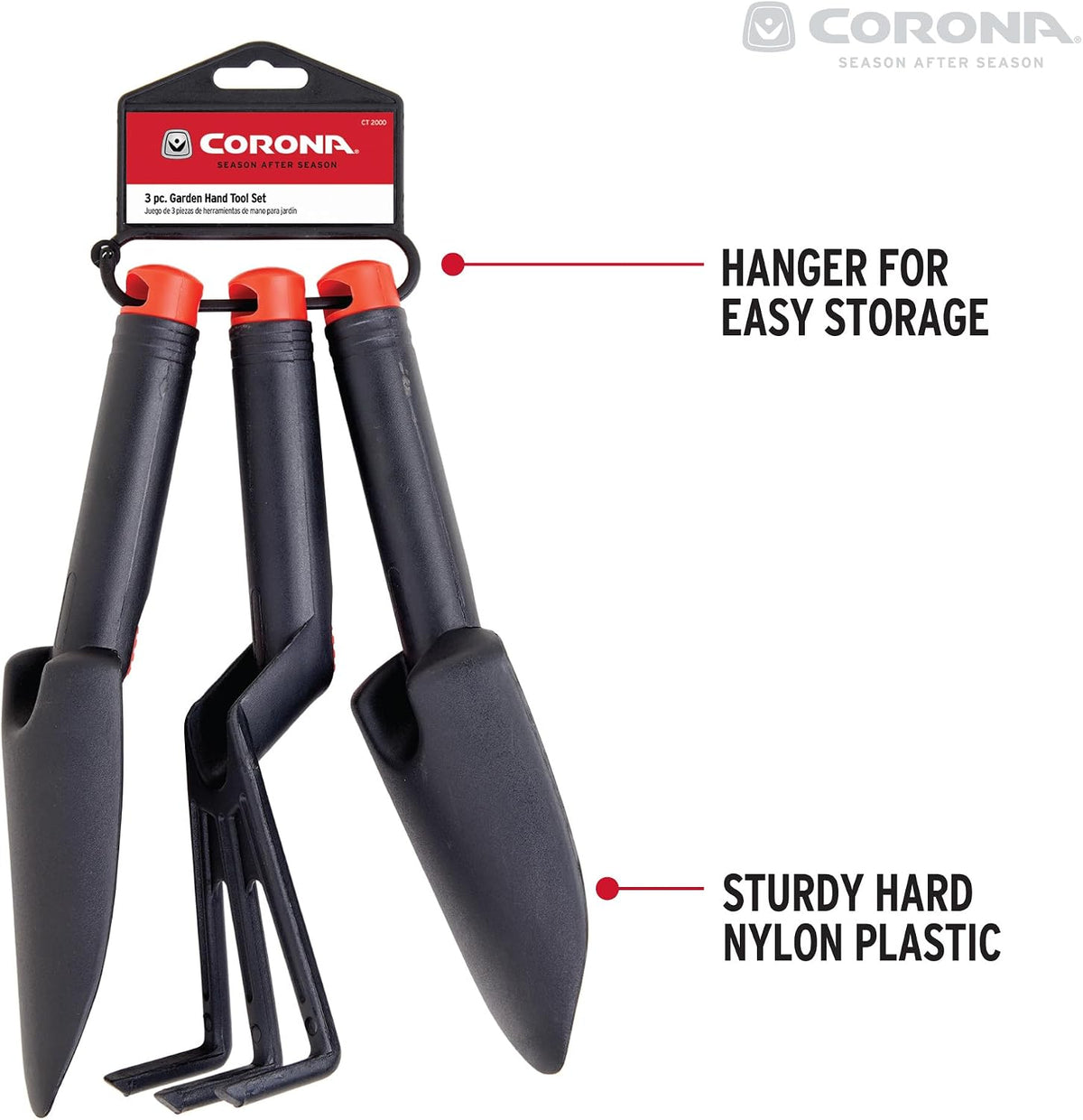 3-Piece Garden Hand Tools Set
