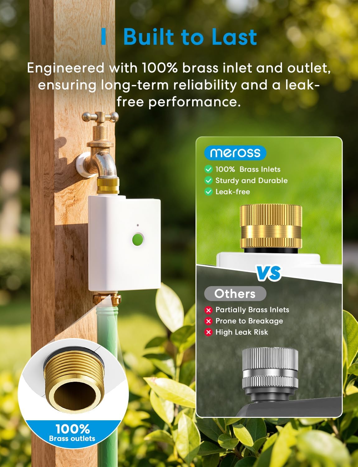 WiFi Water Timer for Garden Hose, Rain Skip, Hub Included, IP65