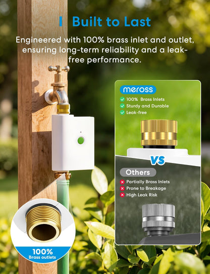 WiFi Water Timer for Garden Hose, Rain Skip, Hub Included, IP65