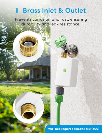 WiFi Water Timer for Garden Hose, Rain Skip, Hub Included, IP65