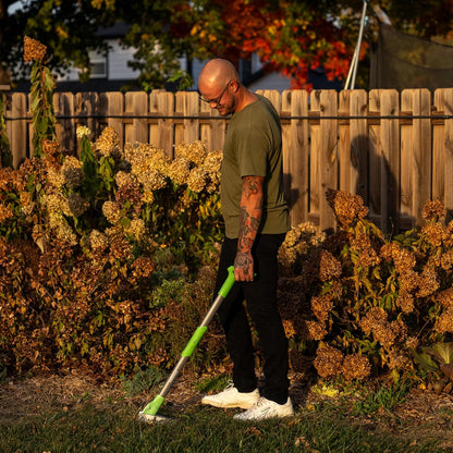 WP5 Heavy Duty Weed Puller Tool, Stand Up Dandelion Weeder with 40" Handle, 3 Claws & Fiberglass Foot Pedal, Weeding Tool Made with Cast-Iron, Easily Remove Weeds Without Bending or Kneeling