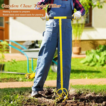 Hand Tiller, Twist Garden Claw Cultivator for Soil loosening