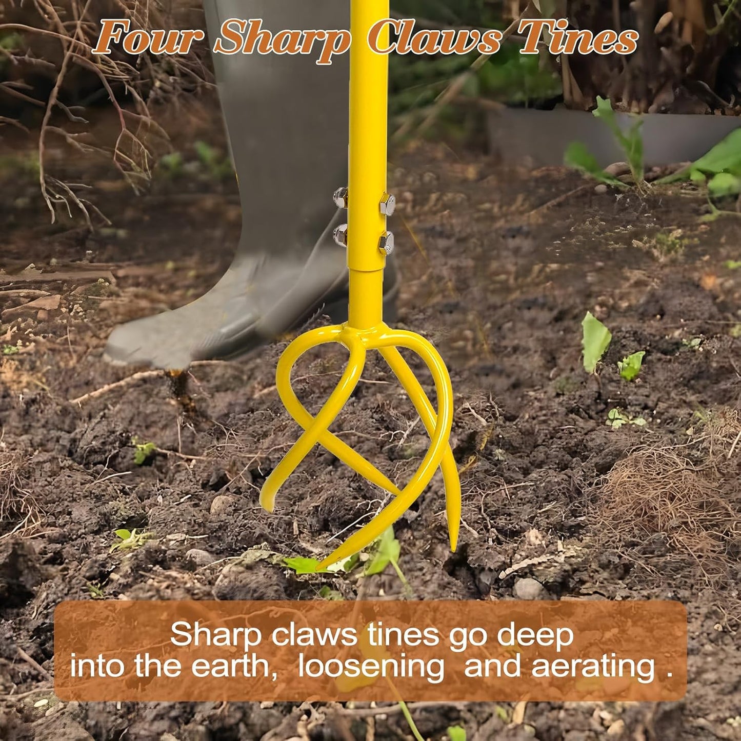 Hand Tiller, Twist Garden Claw Cultivator for Soil loosening