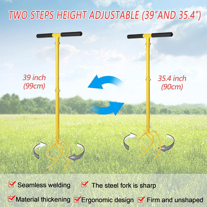 Hand Tiller, Twist Garden Claw Cultivator for Soil loosening