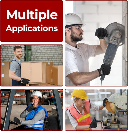 Work Gloves for Men & Women, Utility Mechanic Working Gloves Touch Screen, Flexible Gardening Gloves for Yard
