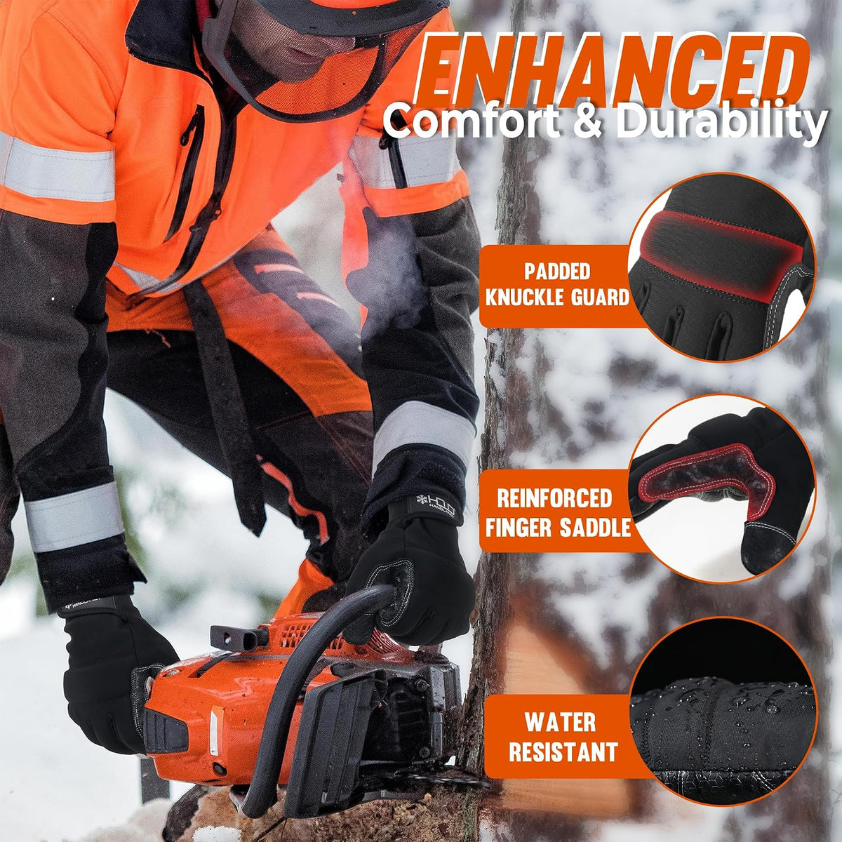 Work Gloves for Men & Women, Utility Mechanic Working Gloves Touch Screen, Flexible Gardening Gloves for Yard