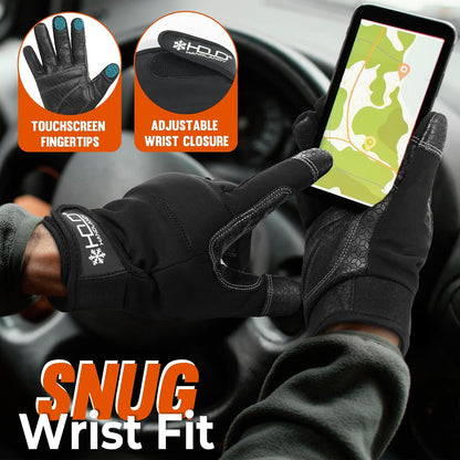 Work Gloves for Men & Women, Utility Mechanic Working Gloves Touch Screen, Flexible Gardening Gloves for Yard