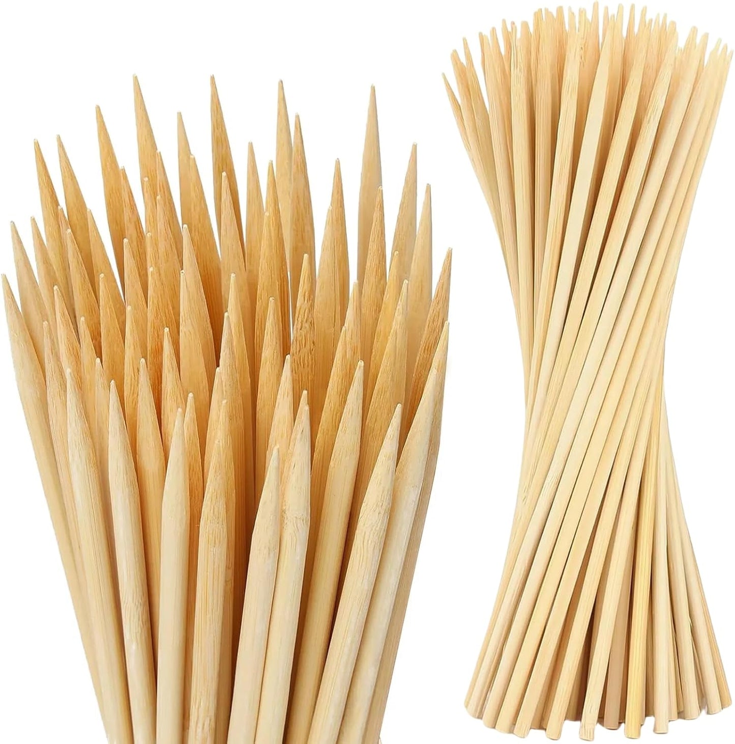 100 PCS 3FT Bamboo Plant Stakes, 6.3mm Thick Bamboo Stakes