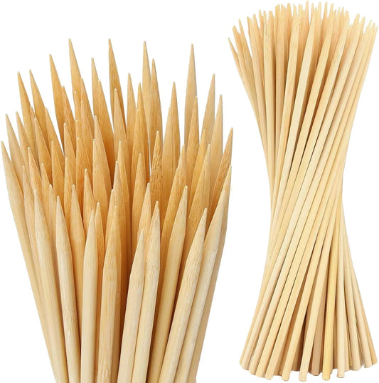 100 PCS 3FT Bamboo Plant Stakes, 6.3mm Thick Bamboo Stakes