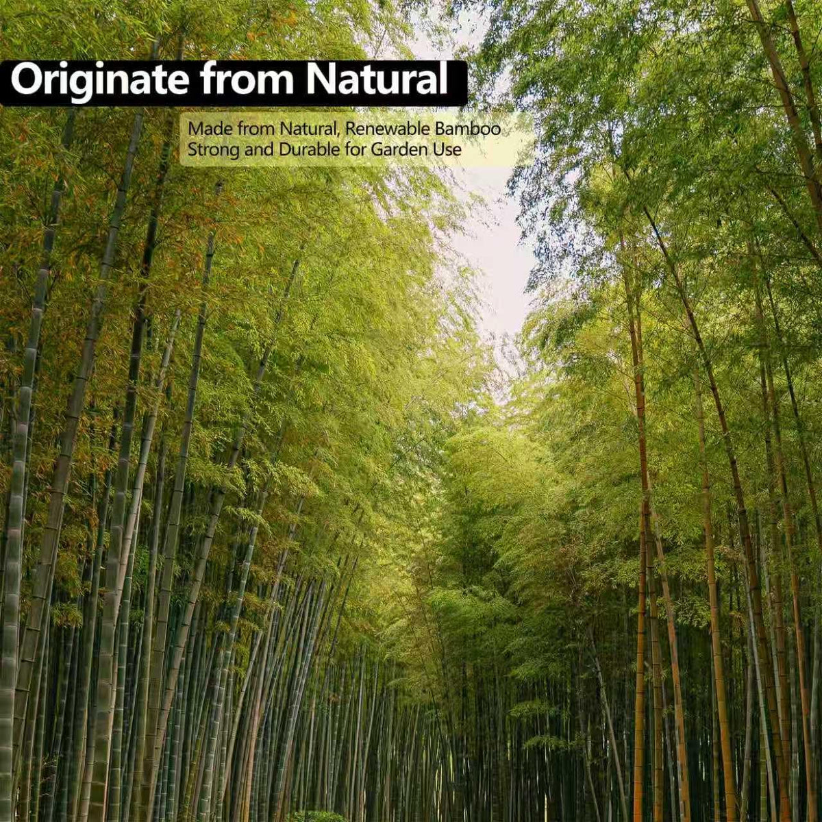 100 PCS 3FT Bamboo Plant Stakes, 6.3mm Thick Bamboo Stakes