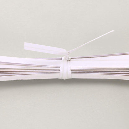 Kraft Paper Twist Ties, Paper Twist Ties, Bread Twist Ties, Candy Ties for Bags, 6 Inch, White (100 Pieces)