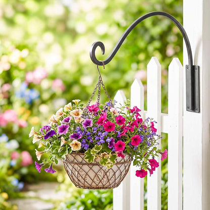 Heavy Duty Plant Hanger Bracket: 16 Inch 80 lbs Outdoor Hook