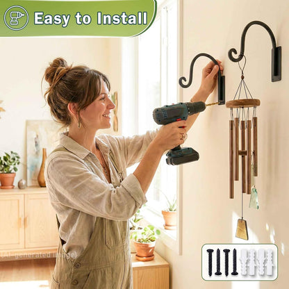 Heavy Duty Plant Hanger Bracket: 16 Inch 80 lbs Outdoor Hook