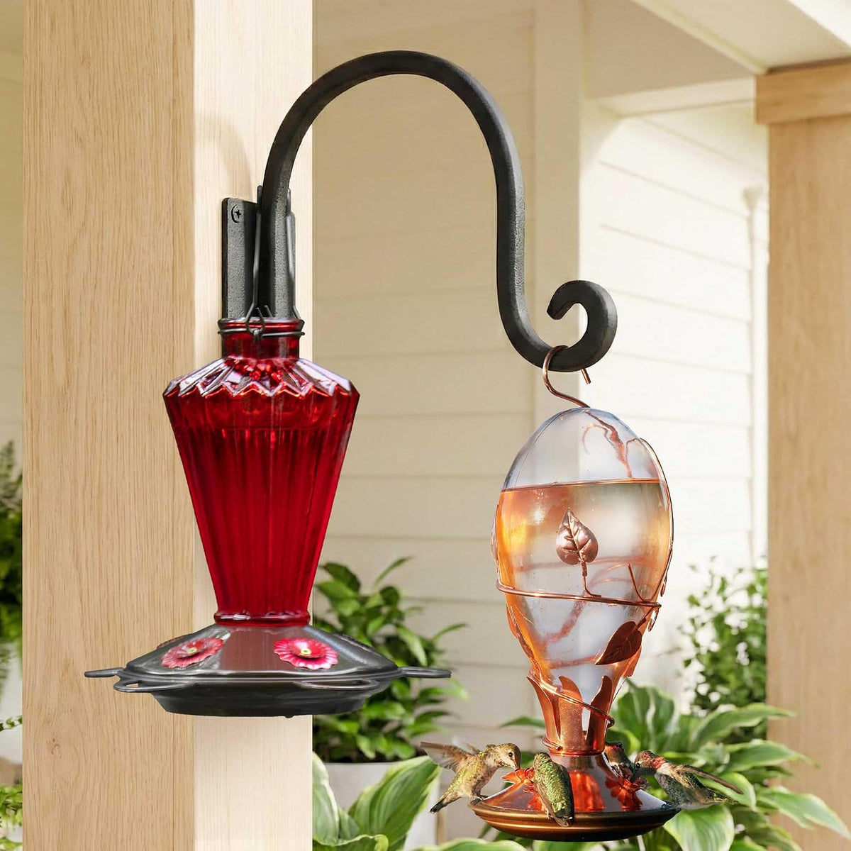 Heavy Duty Plant Hanger Bracket: 16 Inch 80 lbs Outdoor Hook