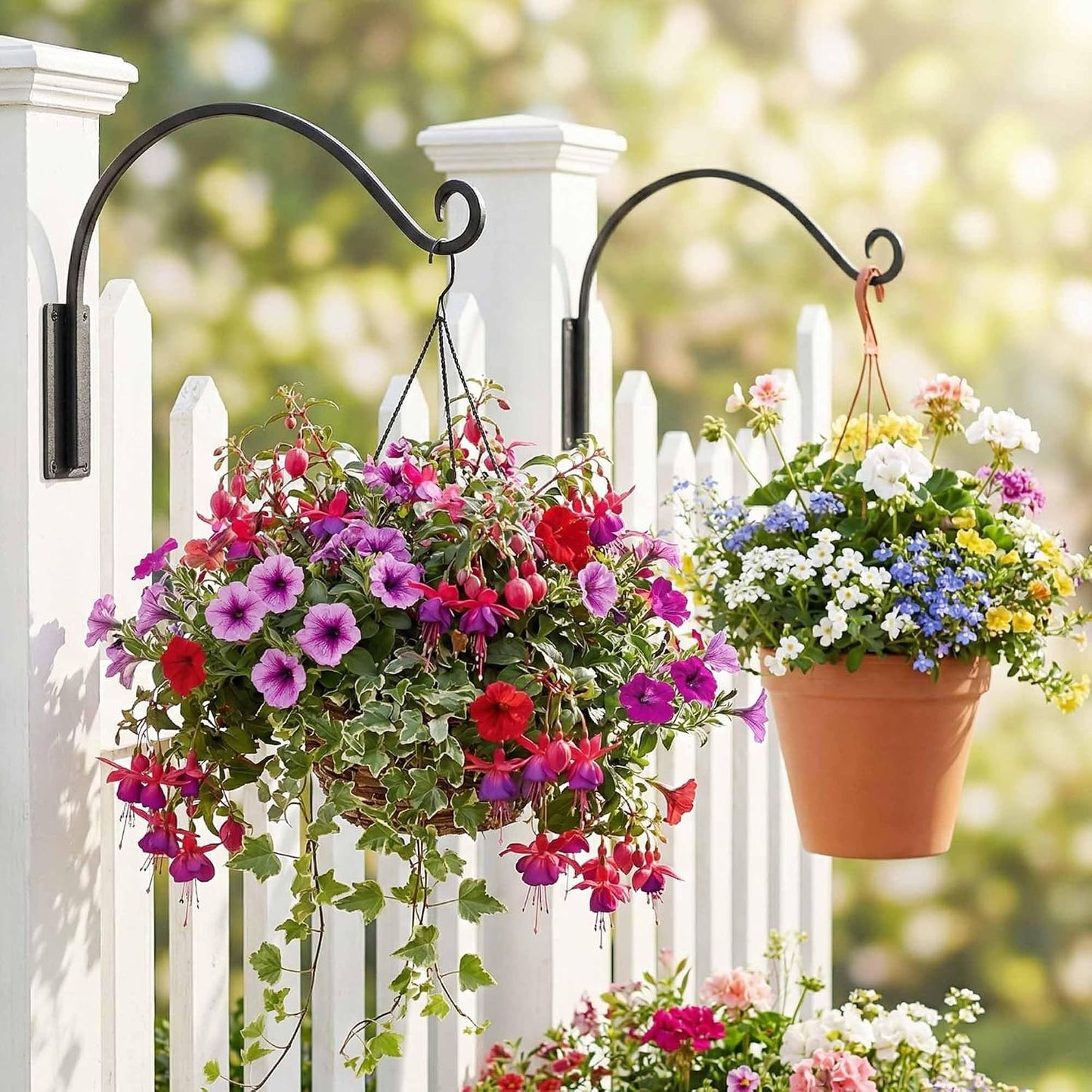 Heavy Duty Plant Hanger Bracket: 16 Inch 80 lbs Outdoor Hook