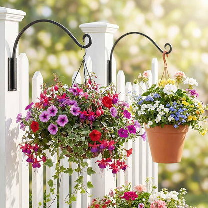 Heavy Duty Plant Hanger Bracket: 16 Inch 80 lbs Outdoor Hook