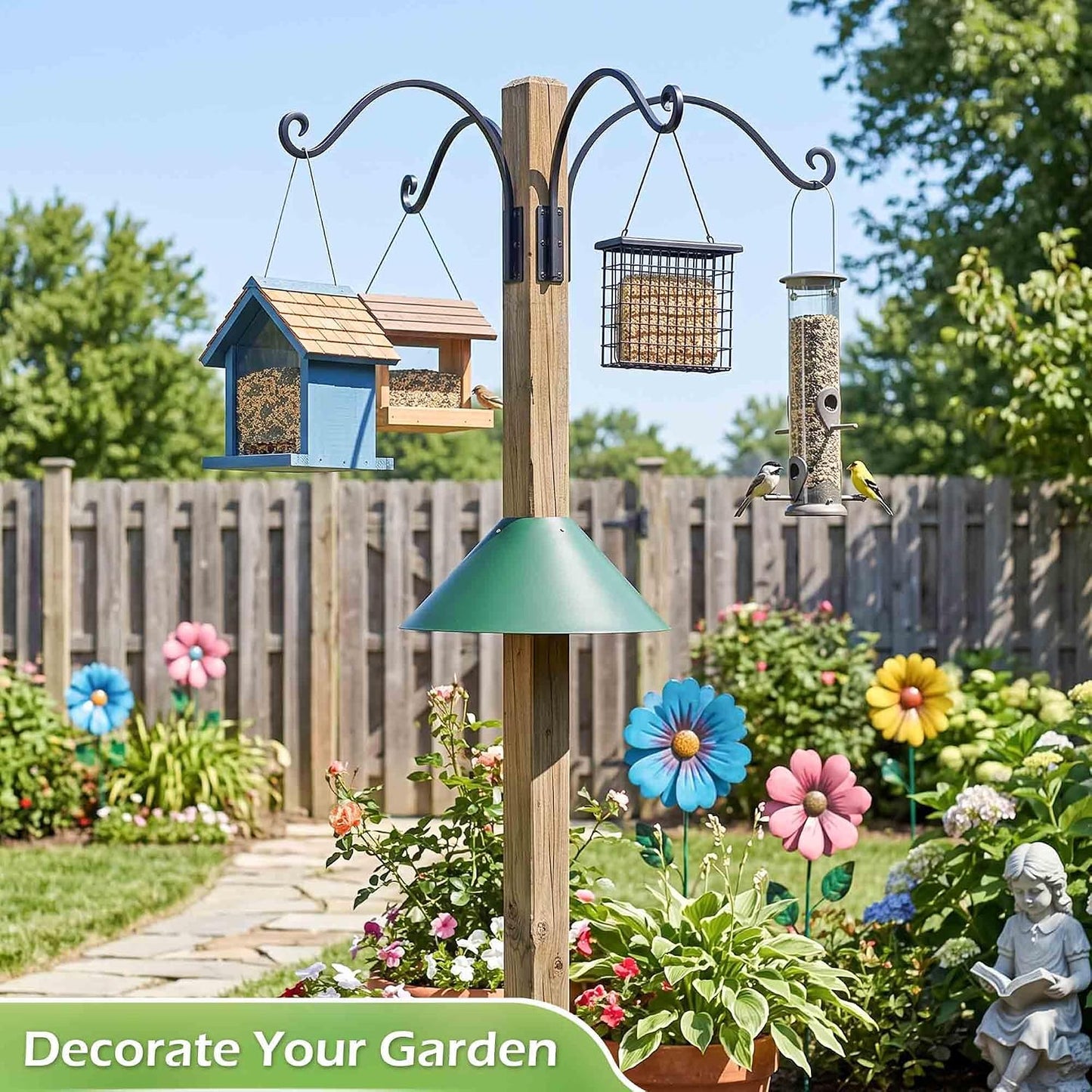 Heavy Duty Plant Hanger Bracket: 16 Inch 80 lbs Outdoor Hook