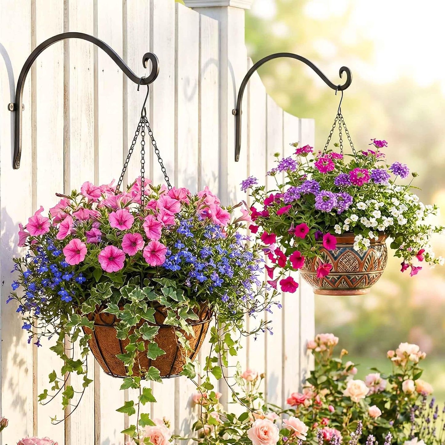 Heavy Duty Plant Hanger Bracket: 16 Inch 80 lbs Outdoor Hook
