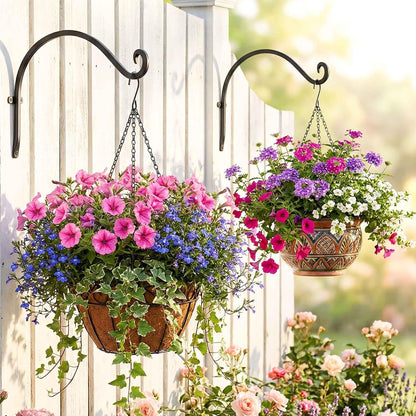 Heavy Duty Plant Hanger Bracket: 16 Inch 80 lbs Outdoor Hook