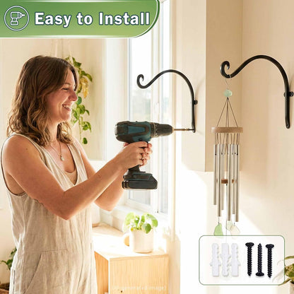 Heavy Duty Plant Hanger Bracket: 16 Inch 80 lbs Outdoor Hook