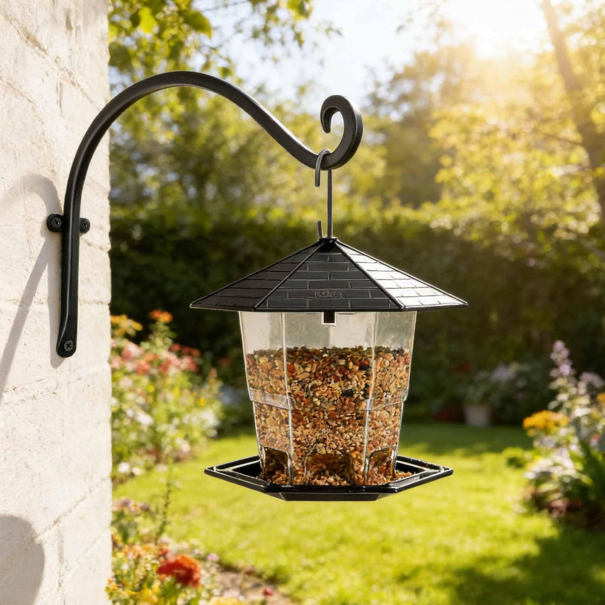 Heavy Duty Plant Hanger Bracket: 16 Inch 80 lbs Outdoor Hook