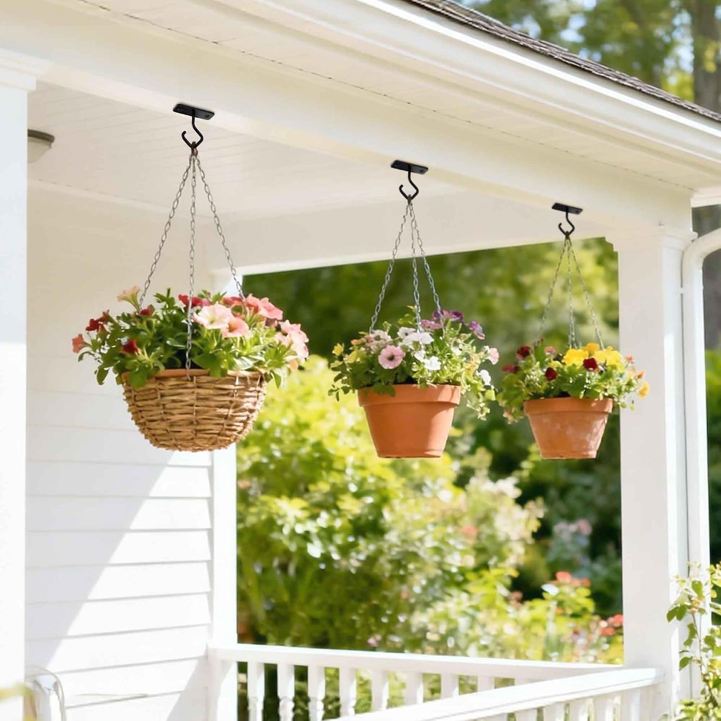 Heavy Duty Plant Hanger Bracket: 16 Inch 80 lbs Outdoor Hook