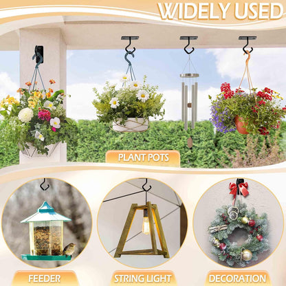 Heavy Duty Plant Hanger Bracket: 16 Inch 80 lbs Outdoor Hook