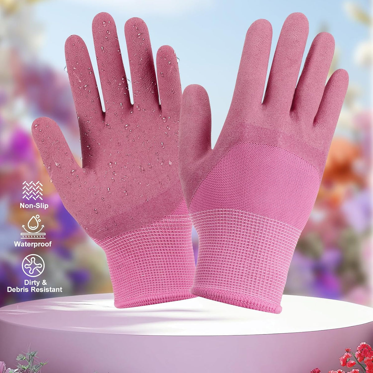 Gardening Tools Set, 8PCS Gardening Gifts for Women, Blue+Black