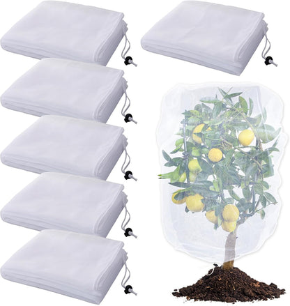 6 Pcs 4x5ft Insect Bird Garden Netting for Protecting Plant